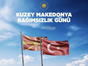 Cumhurbaşkanı Erdoğan, Kuzey Makedonya Cumhuriyeti’nin bağımsızlık yıl dönümünü tebrik etti