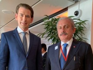 TBMM Başkanı Şentop, Avusturya Başbakanı Kurz ile bir araya geldi