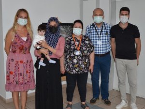 ADÜ’de sağlığına kavuşan Bahar bebek artık rahatça nefes alabilecek