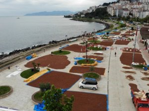 Yollar fındık harmanı oldu