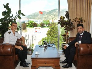 Aydın İl Jandarma Komutanı Engin, Rektör Aldemir ile görüştü