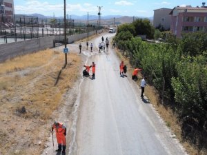 Düşünen gençler çevreye atılan maske ve eldivenleri topladı