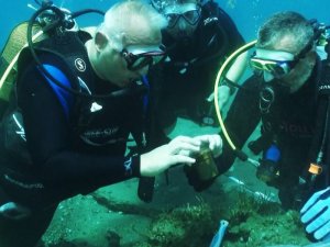 Bakan Ersoy, Datça’da Osmanlı döneminden kalan batığa dalış yaptı