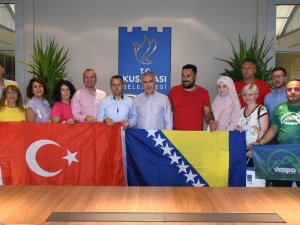 Kuşadası Belediyesi, Bosnalı dağcıları ağırladı