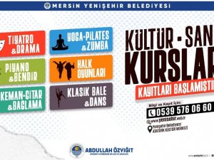 Yenişehir Belediyesi kültür sanat kurslarına kayıtlar başladı