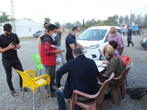 Mevsimlik tarım işçileri aşılandı