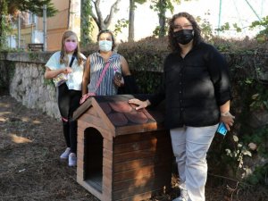 Çocukların hayvan sevgisine belediyeden kulübe desteği