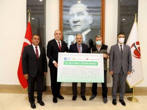 ESO üyelerinden yanan ormanların yeşermesi için destek