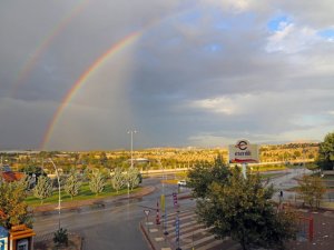 Malatya’da çifte gökkuşağı