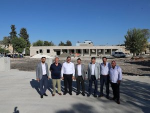 Canpolat yapımı devam eden zabıta amirliği inşaatını inceledi