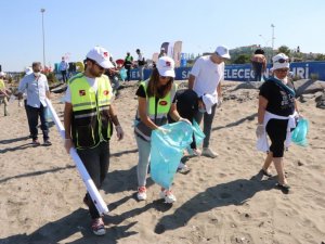 Samsun plajlarında çevre temizliği