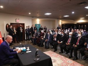 Cumhurbaşkanı Erdoğan, ABD’deki Türk vatandaşları ile bir araya geldi