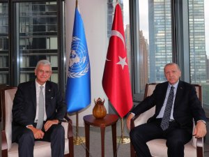 Cumhurbaşkanı Erdoğan, BM 75. Genel Kurulu Başkanı Bozkır’ı kabul etti