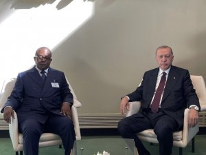 Cumhurbaşkanı Erdoğan, Gine Cumhurbaşkanı ile bir araya geldi