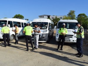 Çine’de okul servis araçlarına sıkı denetim