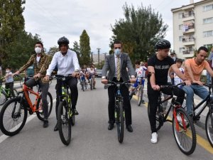 Nallıhan’da pedallar ‘Avrupa Hareketlilik Haftası’ için çevrildi