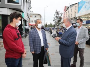 Başkan Özlü, İstanbul Caddesi’nde ki çalışmaları inceledi