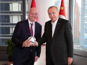 Cumhurbaşkanı Erdoğan, FIFA Başkanı Infantino’yu kabul etti