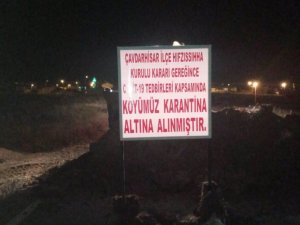 Kütahya’da bir köy karantinaya alındı