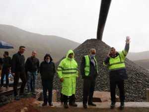 DSİ 8. Bölge Müdürü Yavuz Turnaçayırı barajında incelemede bulundu