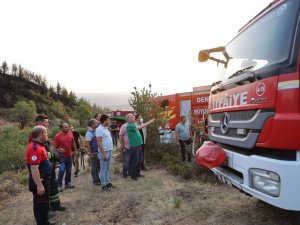Orman yangınlarına karşı başarılı mücadele eden Denizli Büyükşehre çifte gurur
