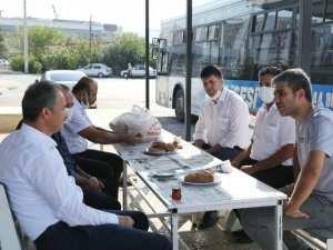 Başkan Kılınç, otobüs şoförleriyle bir araya geldi