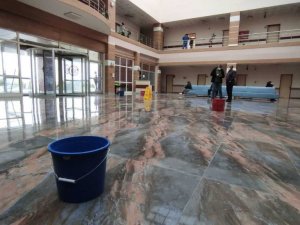 Kars’ta damlayan üniversite hastanesine kovalı önlem