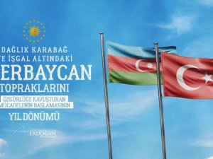Cumhurbaşkanı Erdoğan: "Azerbaycan topraklarını özgürlüğüne kavuşturan şanlı mücadelenin yıl dönümü Anım Günü’nde tüm şehitlerimizi rahmetle yad ediyorum"