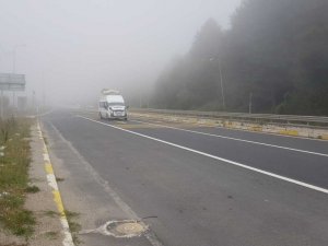 Bolu Dağı sisle kaplandı, görüş mesafesi 30 metreye düştü