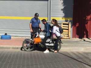 Nazilli’de motosiklet sürücülerine denetim uygulandı