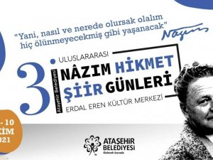 Uluslararası Nâzım Hikmet Şiir Günleri Ataşehir’de başlıyor