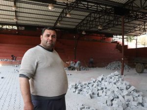 Nazilli Belediyesi Aksu Mahallesi düğün alanını yeniliyor