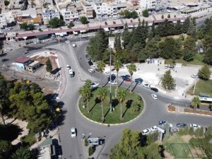 Balıklıgöl platosu yakınındaki kavşakta çalışma