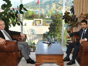 Aydın Cumhuriyet Başsavcısı Eker, ADÜ Rektörü Aldemir ile görüştü