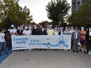 Manisalılar kanserle mücadele için yürüdü