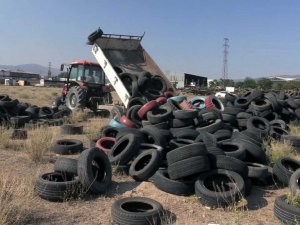 Isparta’da kullanılmayan lastikler yeniden ekonomiye kazandırılacak