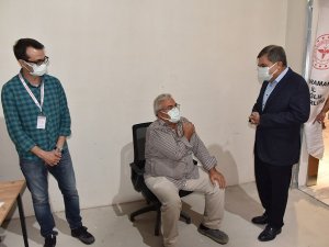 Vali Işık, Covid-19 denetime çıktı