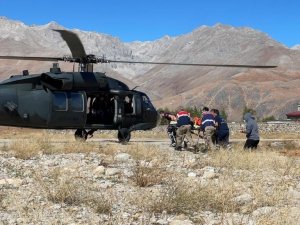 Tunceli’de ayı saldırısı sonucu yaralanan şahıs askeri helikopterle hastaneye kaldırıldı