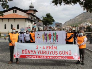 Amasya’da sağlıkçılardan yürüyüş tavsiyesi: “Evde kalmayıp yürümenin tek yolu tam doz aşı”