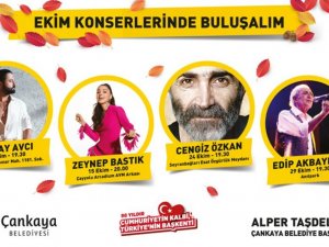 Başkentliler ekimde 5 konser ile sanatçılarla buluşacak