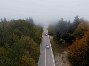 Sonbaharda Uludağ’dan tablo gibi görüntüler