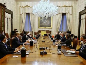 TBMM Başkanı Şentop, İtalya Temsilciler Meclisi Başkanı Fico ile bir araya geldi