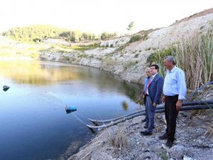 Kafaca ovasında Bin dekar su ile buluştu