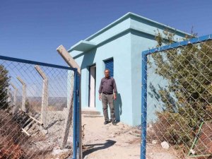 Kepenekli’nin 40 yıllık içme suyu deposu yenilendi
