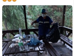 Büyükşehirden çevreyi kirletenlere sitemli paylaşım