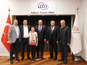 ATO Başkanı Baran, Dünya Pentatlon Şampiyonu Sertkaya ile görüştü