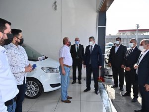 Oto Galericiler Sitesi’nde korona virüs denetimi