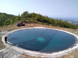 Sekiz yangın havuzu yapıldı