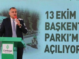Ankara’da “13 Ekim Başkent Parkı” açıldı