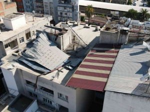 Nazilli Belediyesi, yağmur ve fırtınadan zarar gören bölgeleri tespit etti